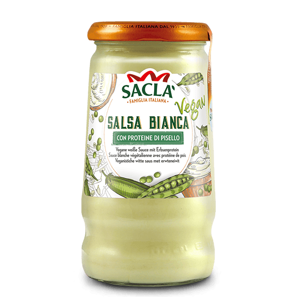 Vegan white sauce with pea protein